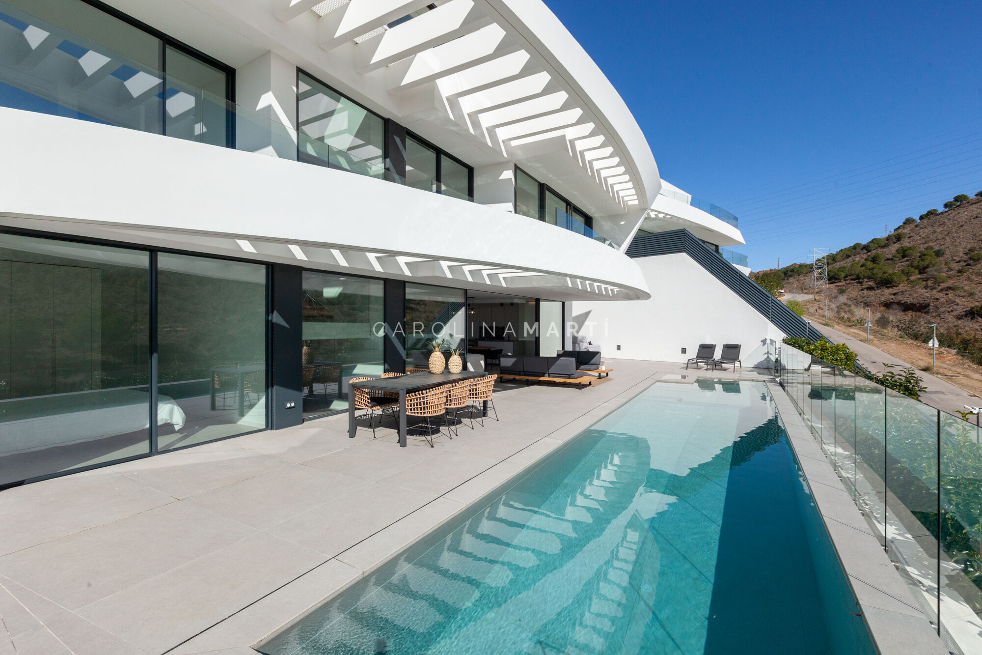 Exclusiva villa de obra nueva con vistas al mar en Ciudad Diagonal